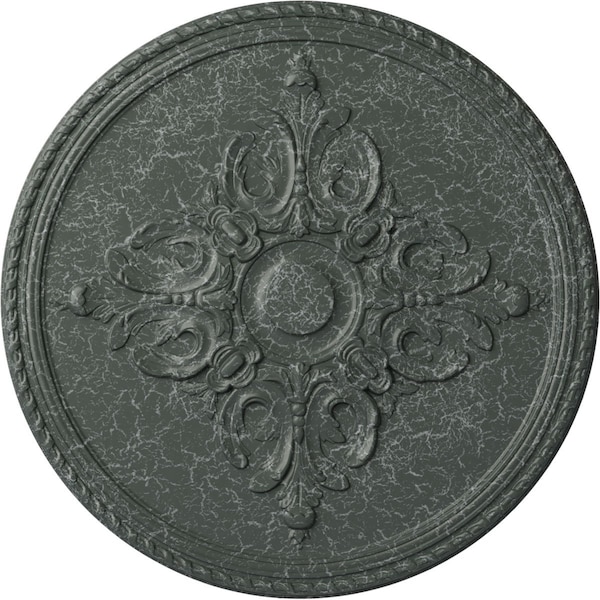Ekena Millwork Milton Ceiling Medallion (Fits Canopies up to 7 7/8"), 40 5/8"OD x 1 3/4"P, Athenian Green Crackle CM40MIAGC - main